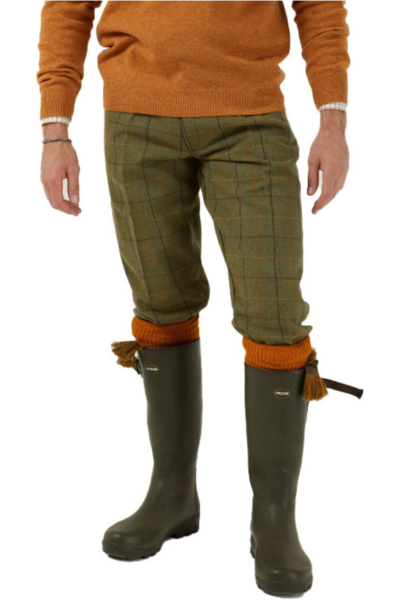 2023 Alan Paine Mens Rutland Tweed Shooting Breeks RUTGBRK Dark